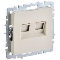 Брайт бежевый розетка RJ45 скрытая 2-ая 