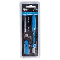 Отвертка переставная PH0/SL3/PH1/SL4 100мм КВТ НБ-4