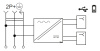 Фортепиано сталь розетка скрытая 1-мест заземление шторки USB IP20 3,1А