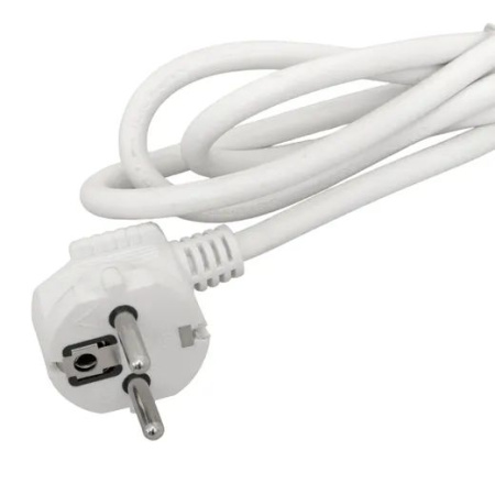 Удлинитель 5-мест 5м ПВС 3*1,5 белый выкл EKF  2USB 2,4А+2USBtype-С